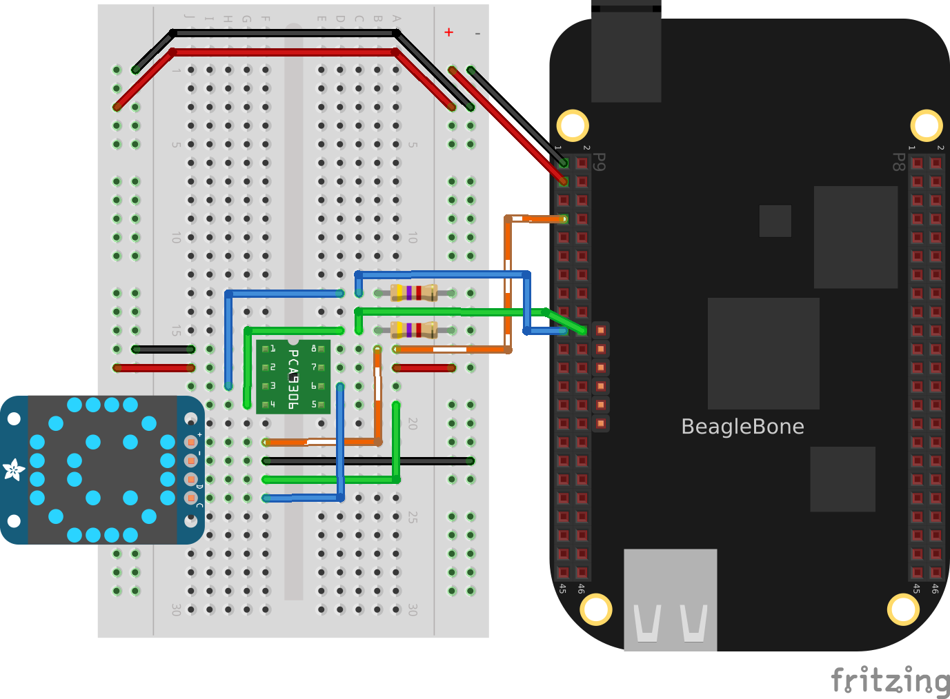 PCA9306 level translator