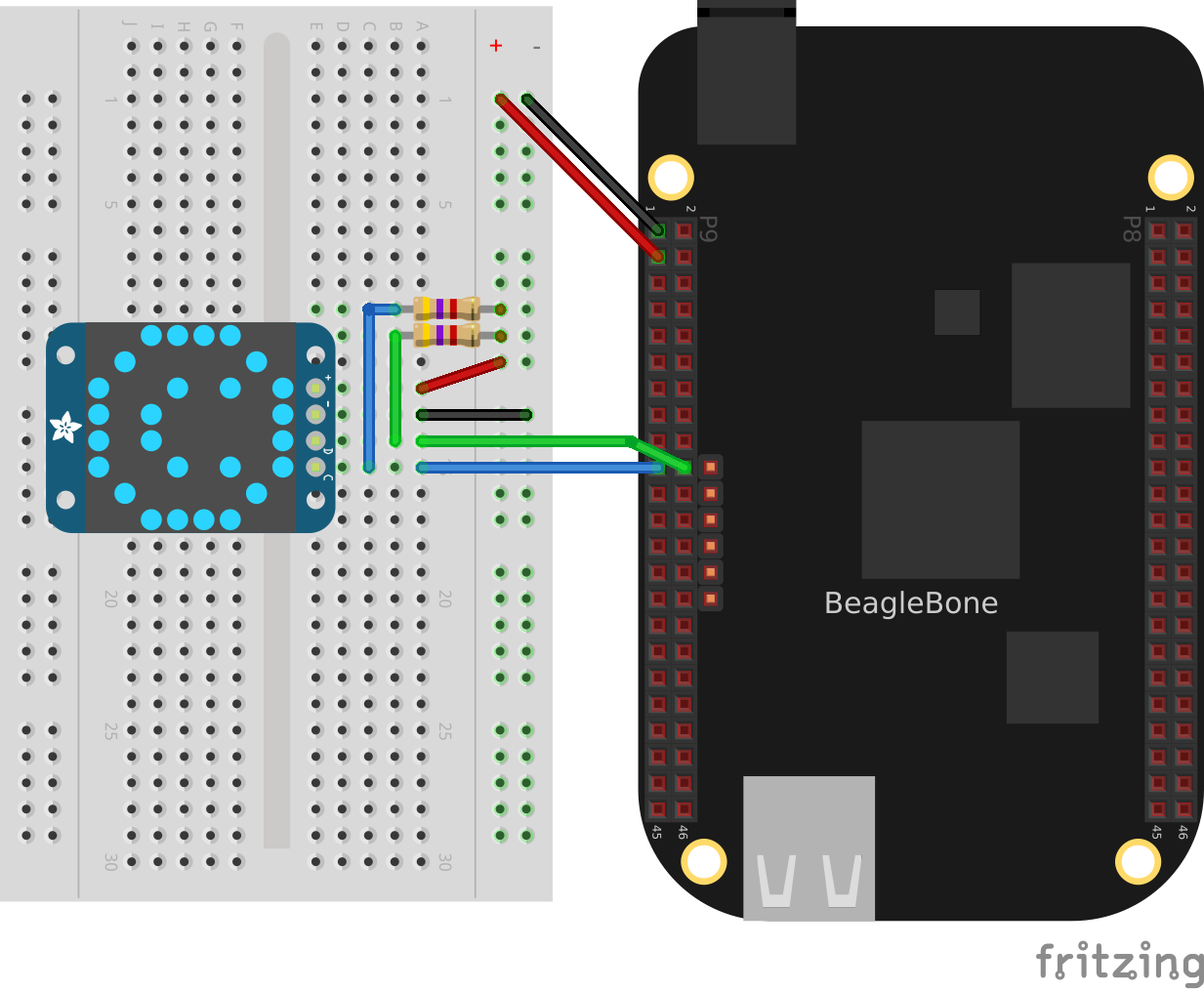 I^2^C LED matrix